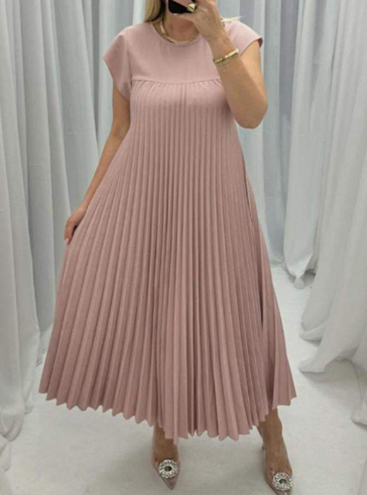 Women Pleated Maxi Dress Artisio