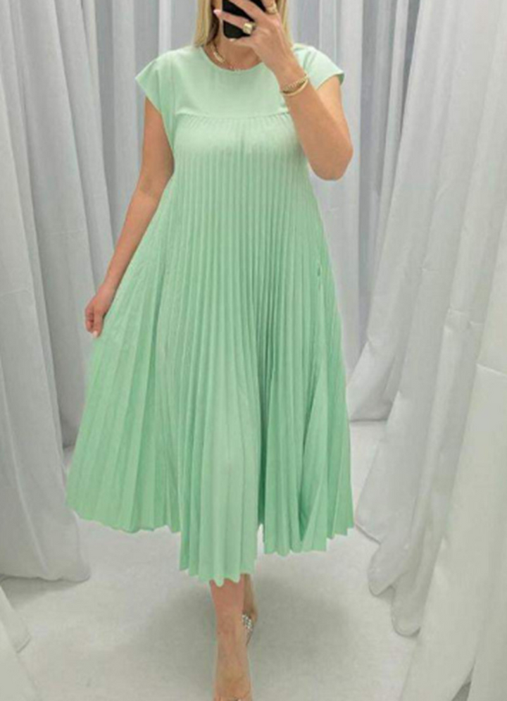 Women Pleated Maxi Dress Artisio