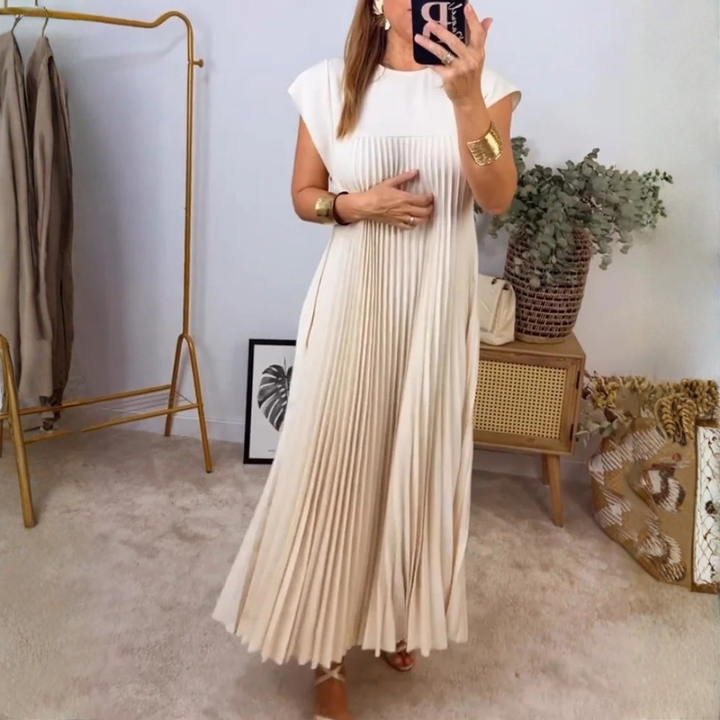 Women Pleated Maxi Dress Artisio
