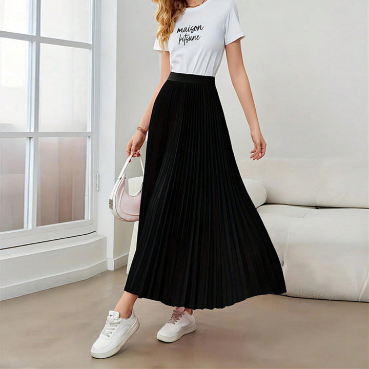 Women Pleated Maxi Skirt Artisio
