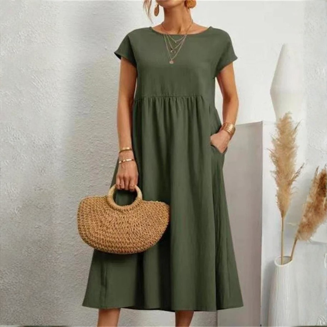 Women Relaxed Pocket Dress Artisio