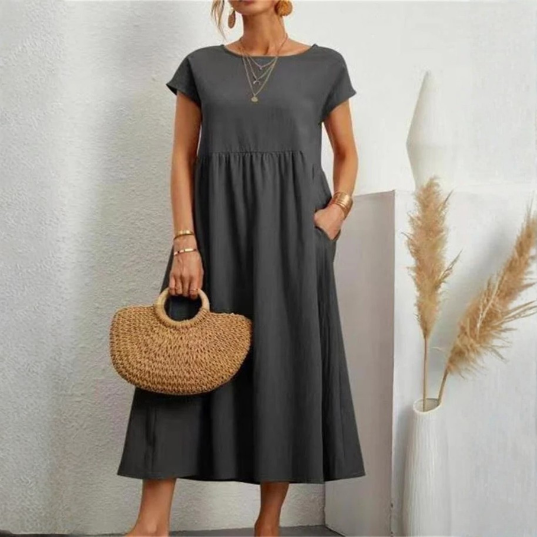 Women Relaxed Pocket Dress Artisio