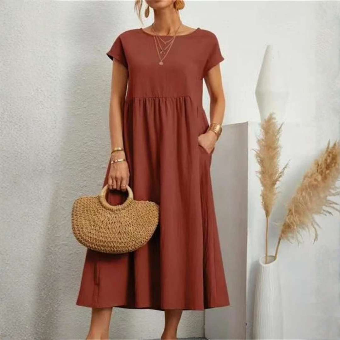 Women Relaxed Pocket Dress Artisio