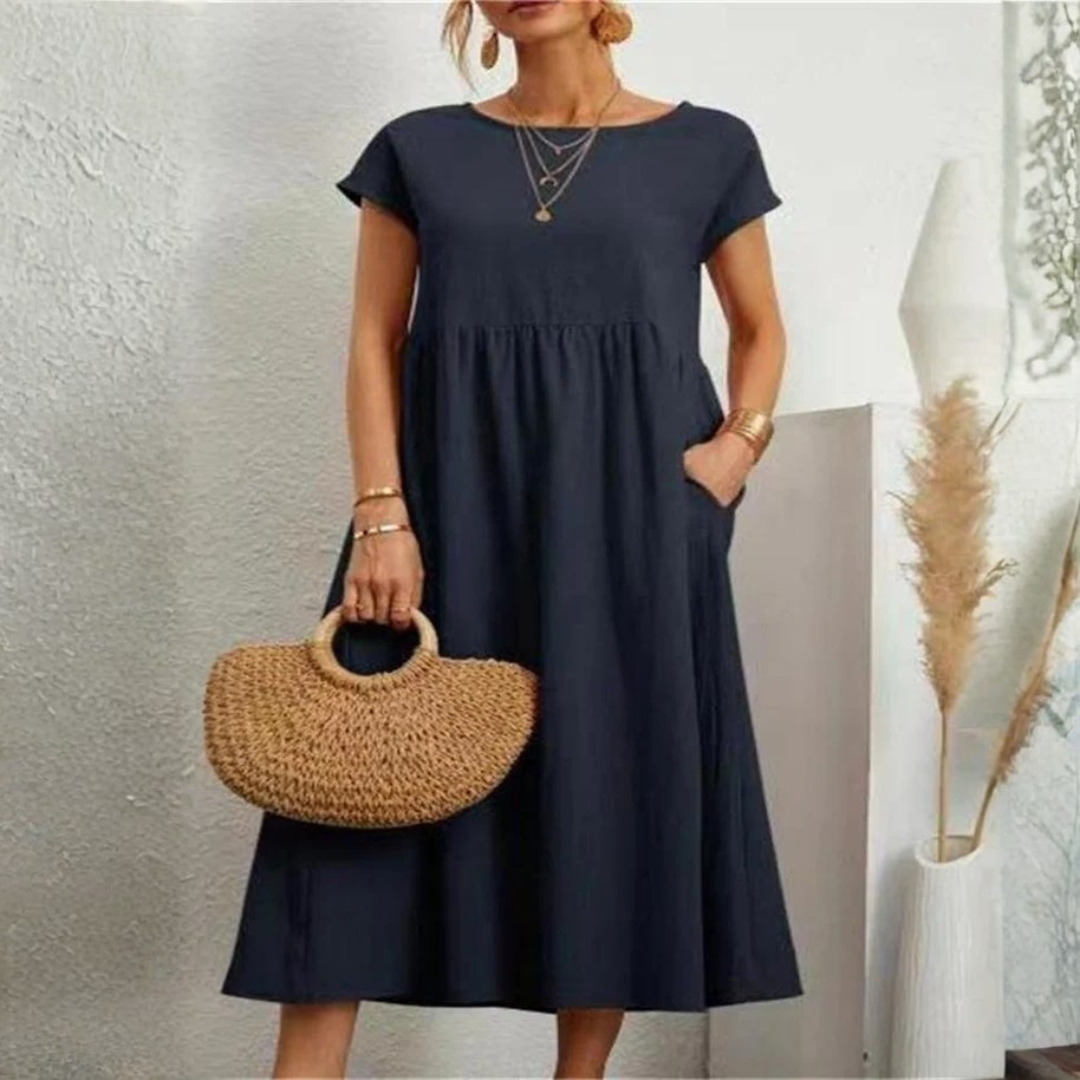 Women Relaxed Pocket Dress Artisio