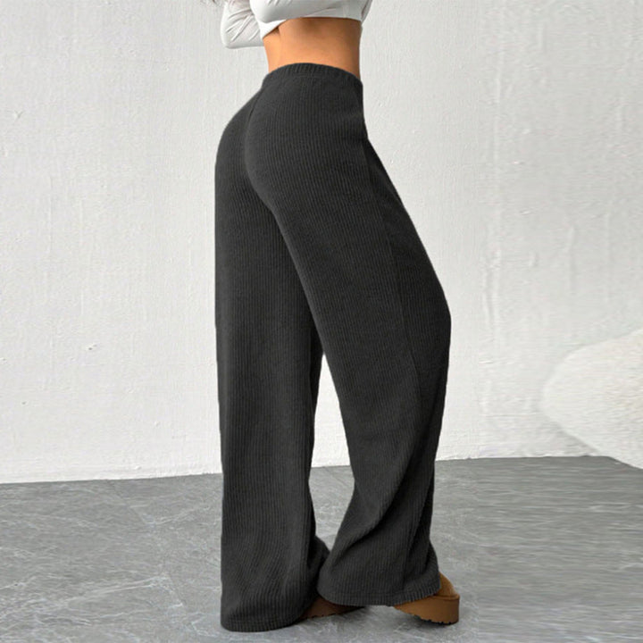 Women Ribbed Knit Pants Artisio