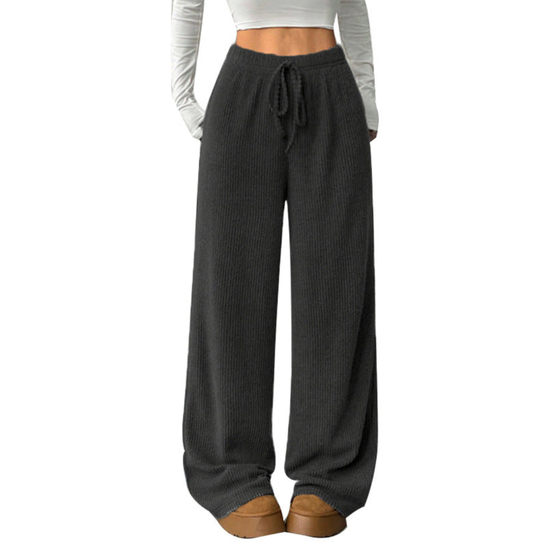 Women Ribbed Knit Pants Artisio