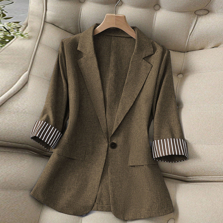 Women Rolled Cuff Blazer Artisio