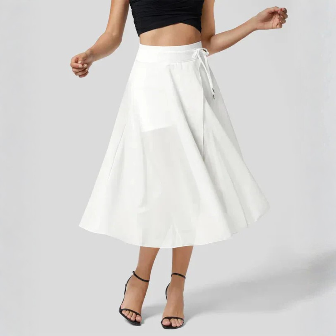 Women Sheer Flow Midi Skirt Artisio
