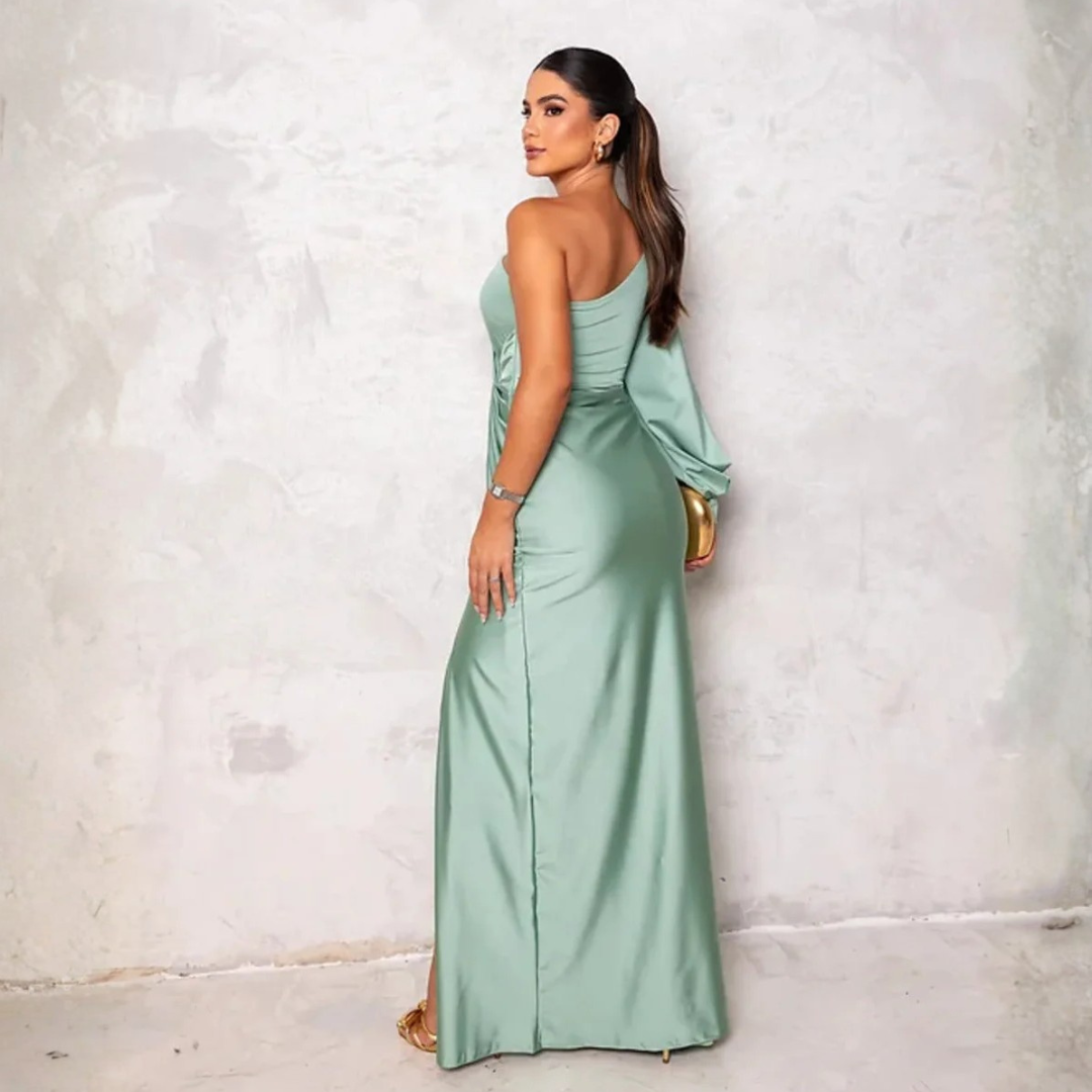 Women Side Slit Maxi Dress Artisio