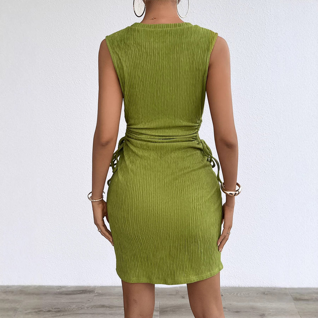 Women Side Tie Bodycon Dress Artisio