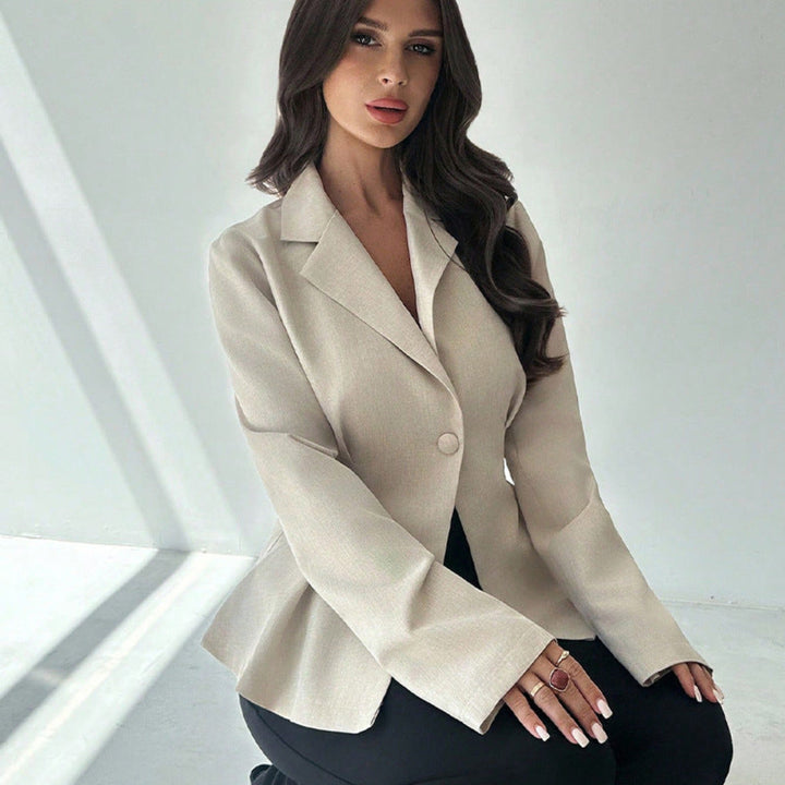 Women Soft Beige Blazer Artisio