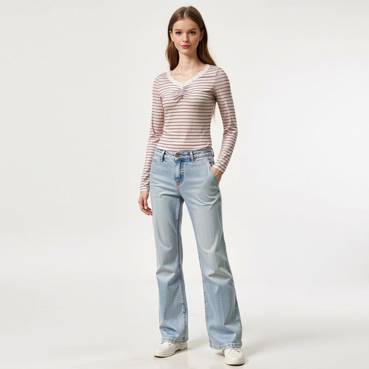 Women Striped Slim Fit Top Artisio