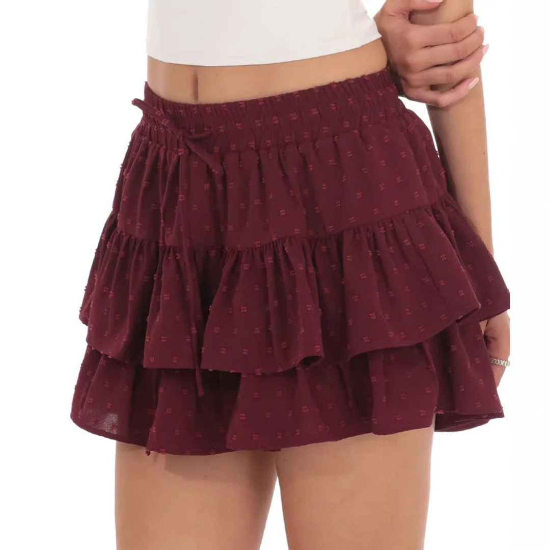 Women Tiered Ruffle Skirt Artisio