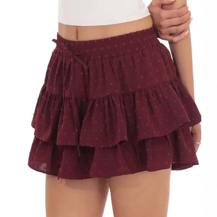 Women Tiered Ruffle Skirt Artisio