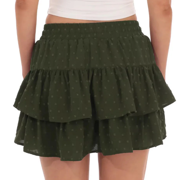 Women Tiered Ruffle Skirt Artisio