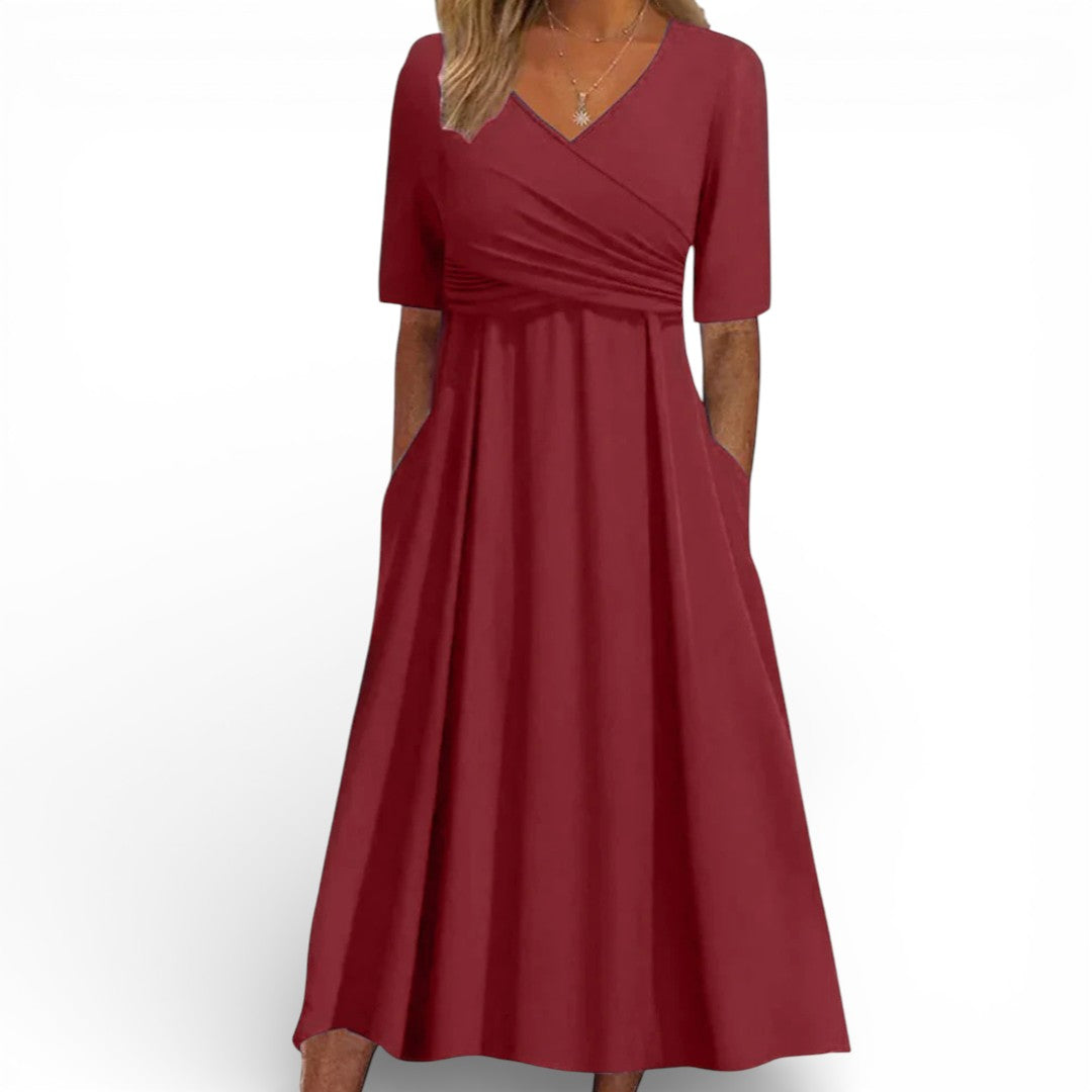 Women Wrap Maxi Dress Artisio