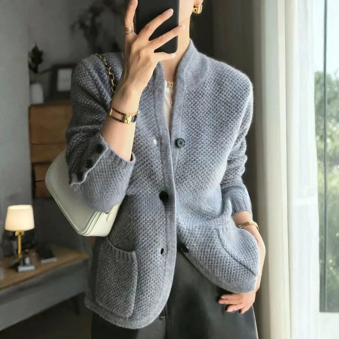 Women’s Cashmere Button Cardigan