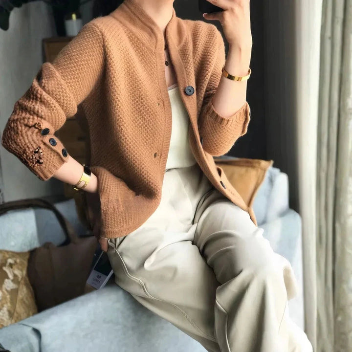 Women’s Cashmere Button Cardigan