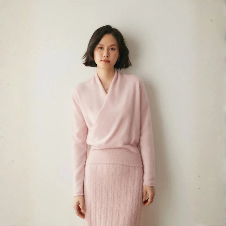 Women’s Cashmere Crossover Sweater Artisio