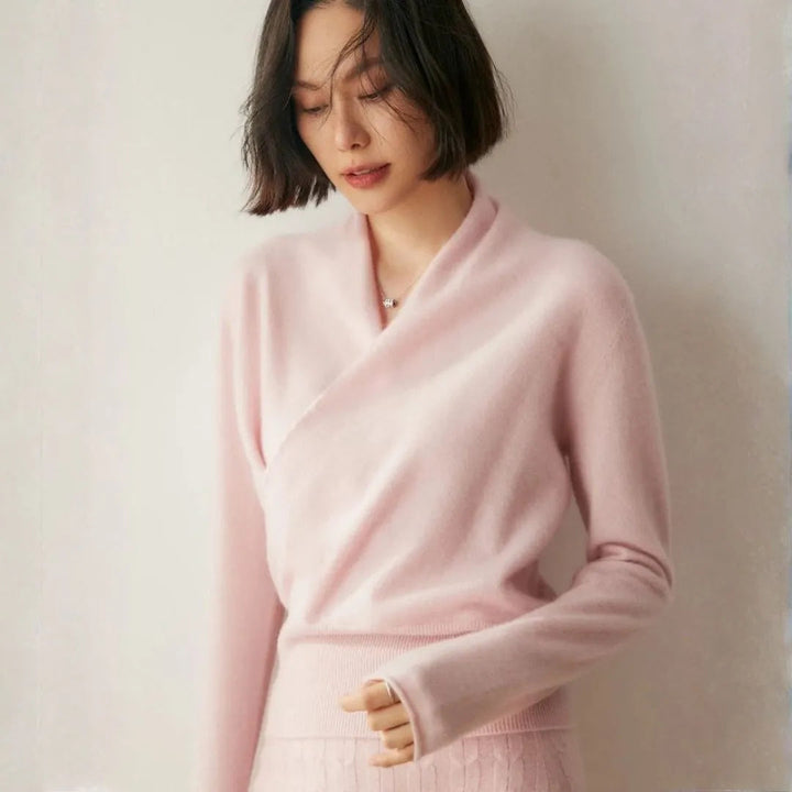 Women’s Cashmere Crossover Sweater Artisio