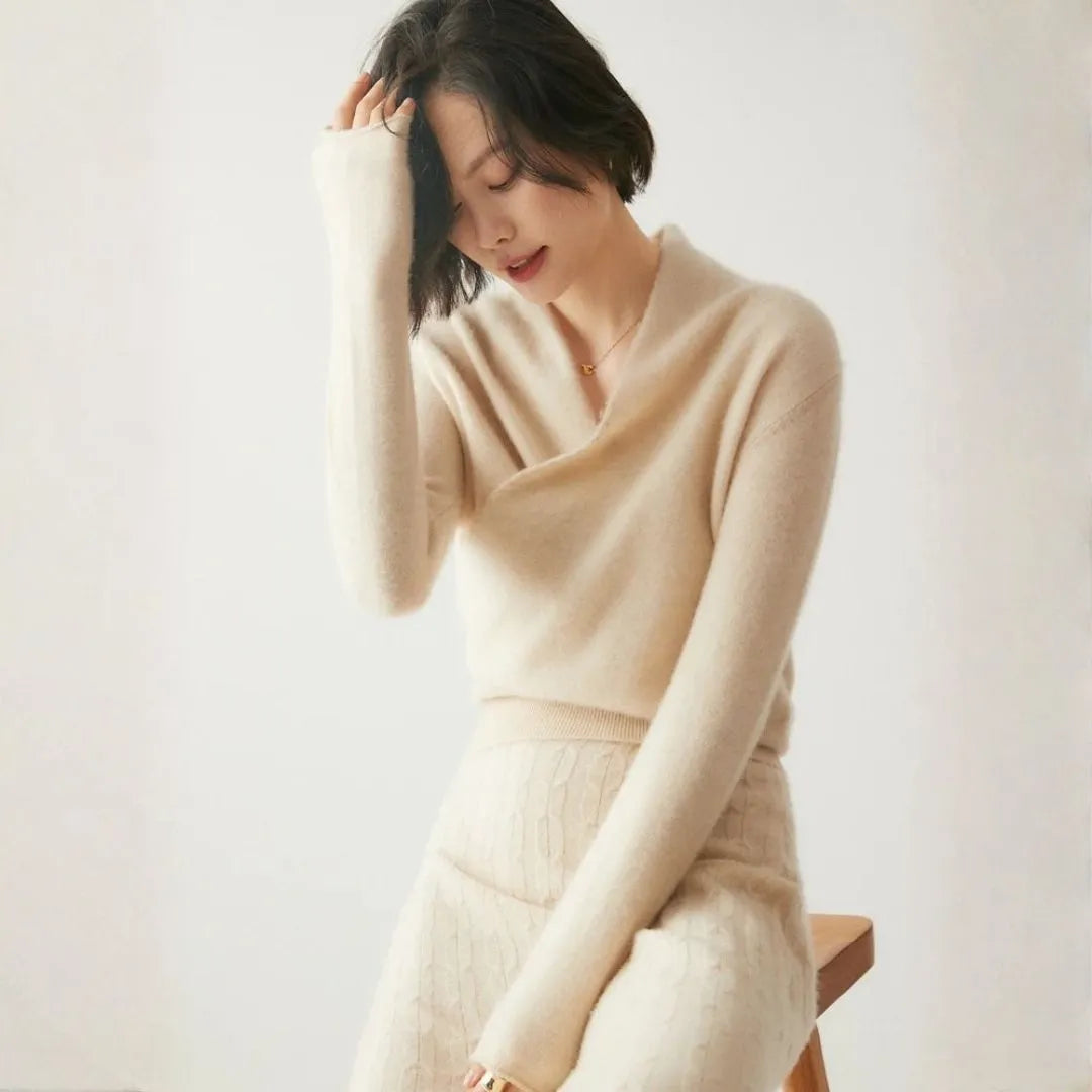 Women’s Cashmere Crossover Sweater Artisio