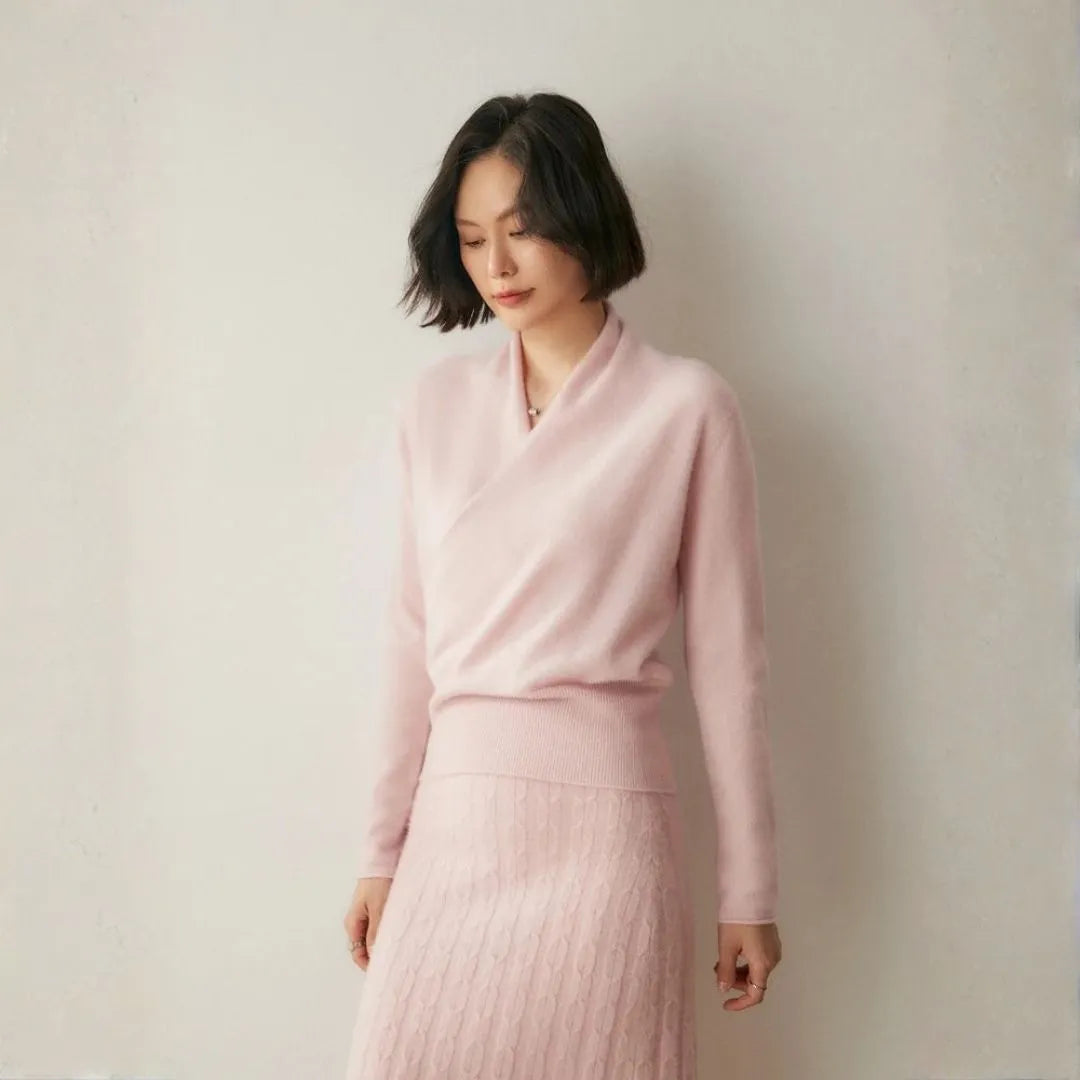 Women’s Cashmere Crossover Sweater Artisio