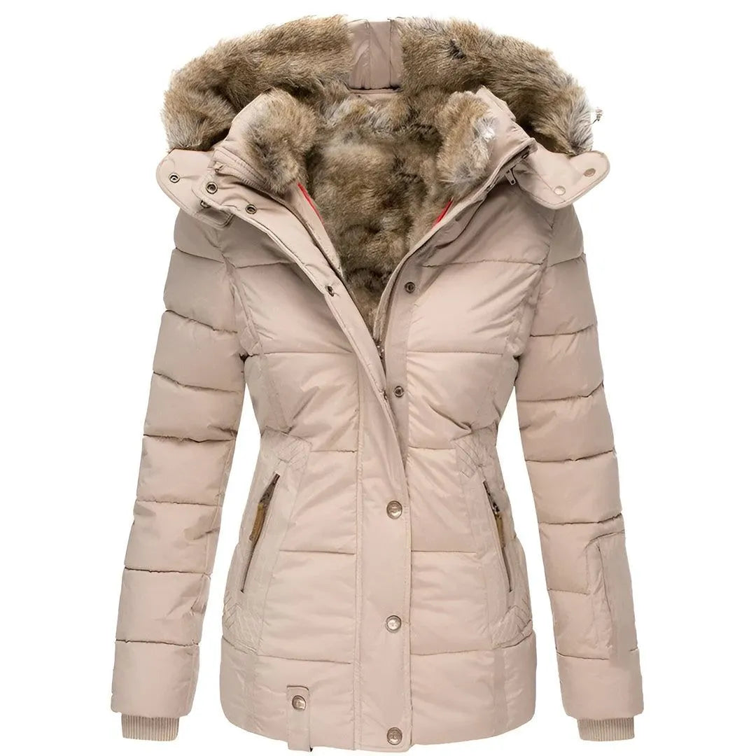 Women’s Faux-Fur Hood Padded Coat Artisio