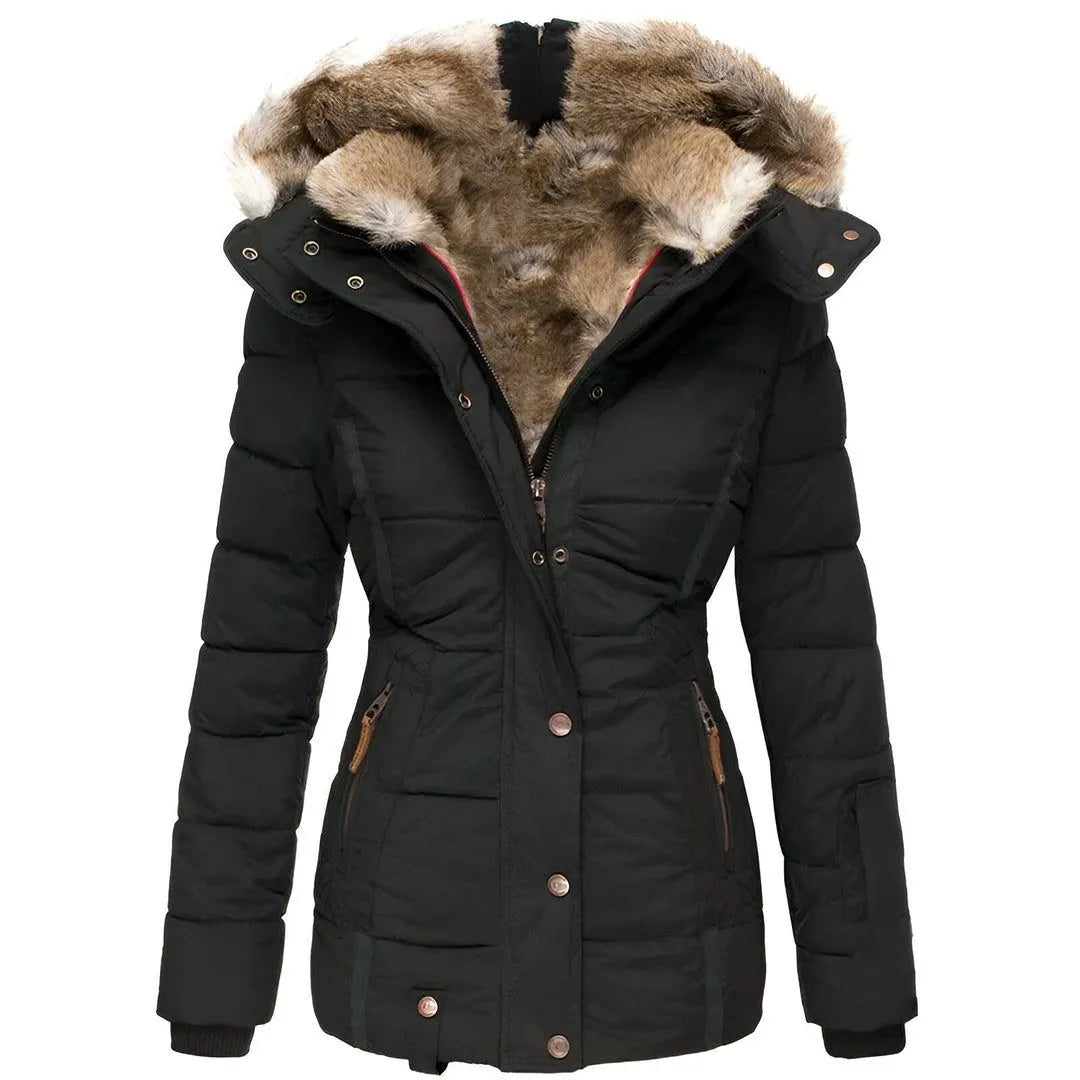 Women’s Faux-Fur Hood Padded Coat Artisio