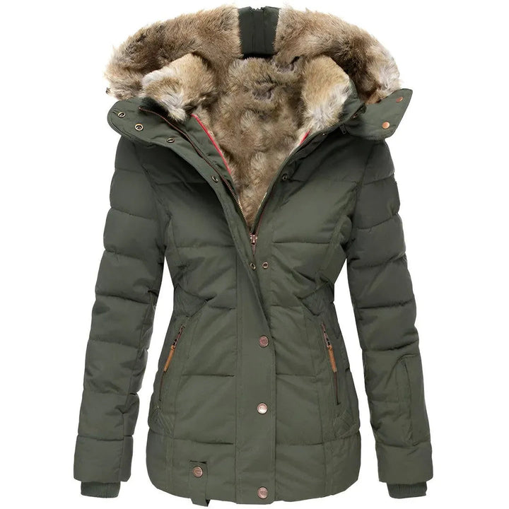 Women’s Faux-Fur Hood Padded Coat Artisio