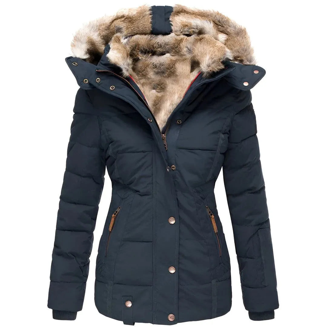 Women’s Faux-Fur Hood Padded Coat Artisio