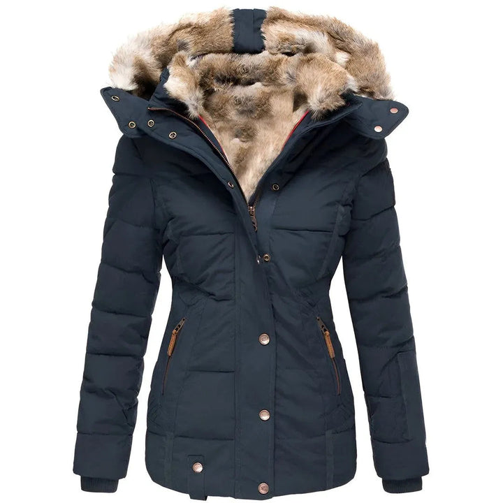Women’s Faux-Fur Hood Padded Coat Artisio