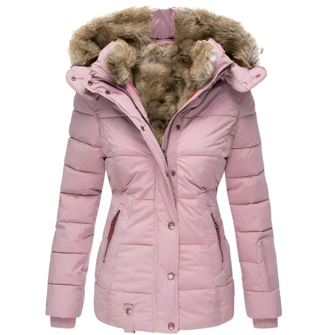 Women’s Faux-Fur Hood Padded Coat Artisio