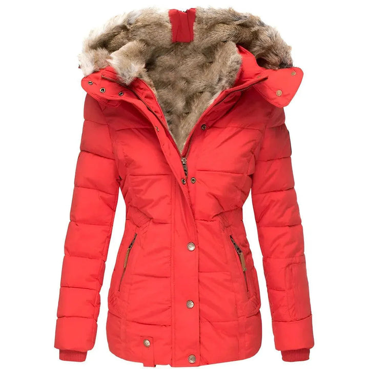 Women’s Faux-Fur Hood Padded Coat Artisio