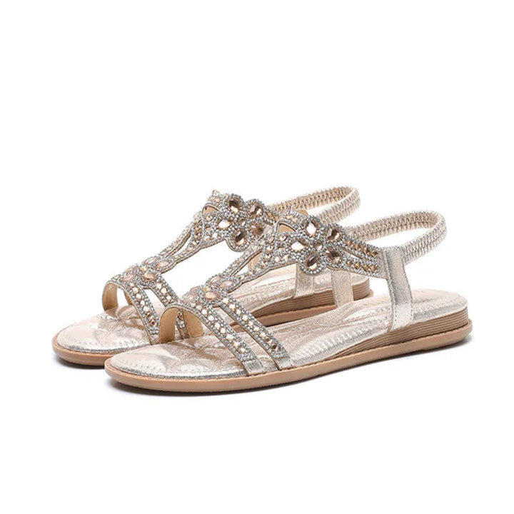 Aria Rhinestone Slingback Sandals