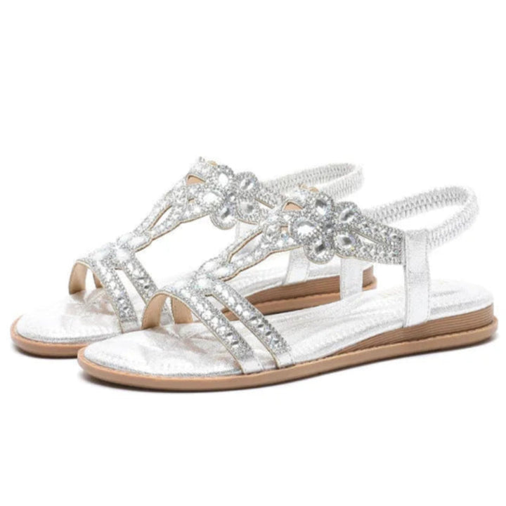 Aria Rhinestone Slingback Sandals