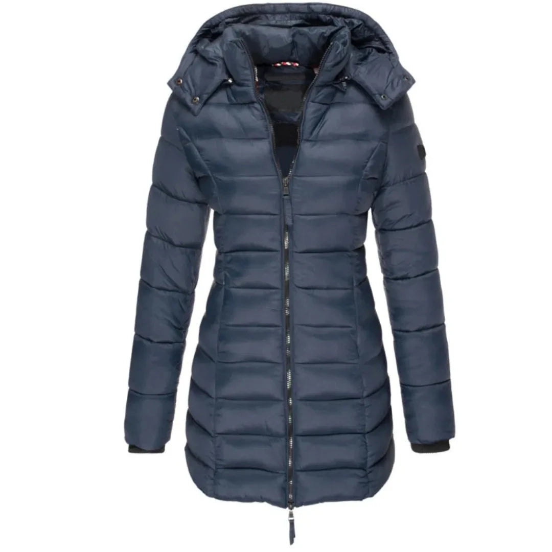 Warm Women's Down Jacket with Hood - Olivia Artisio