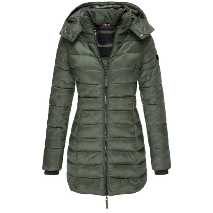 Warm Women's Down Jacket with Hood - Olivia Artisio