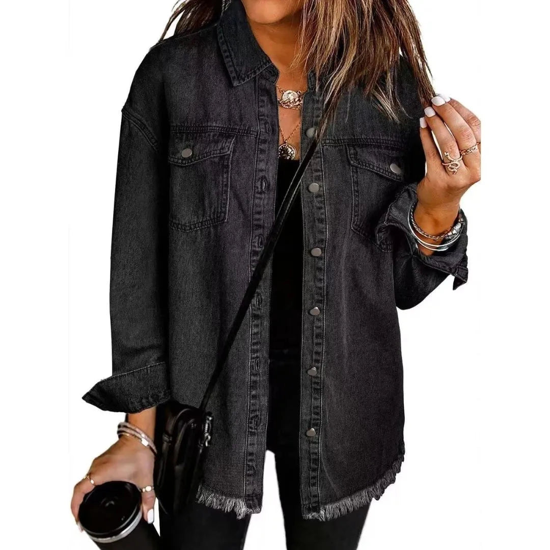 Women’s Oversized Denim Shirt Jacket
