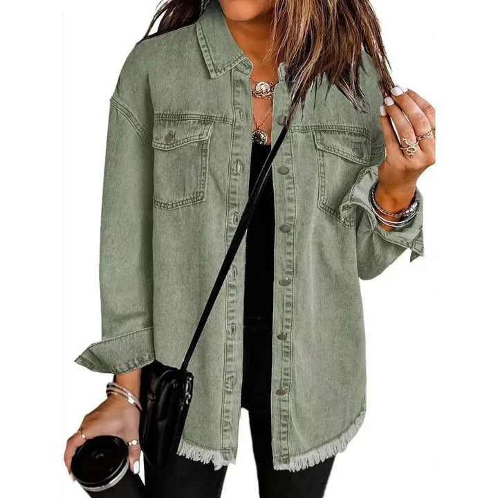 Women’s Oversized Denim Shirt Jacket