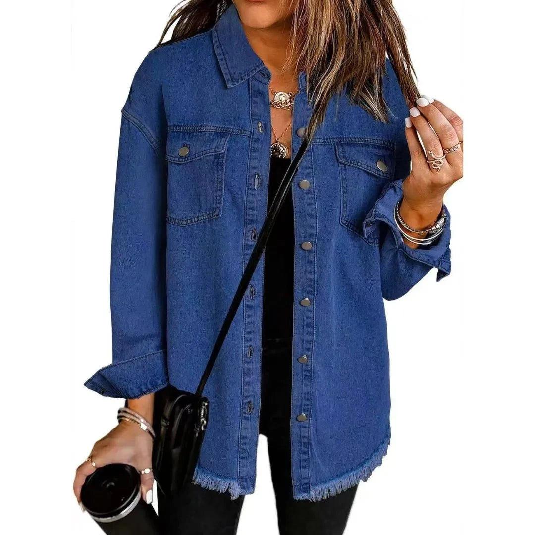 Women’s Oversized Denim Shirt Jacket