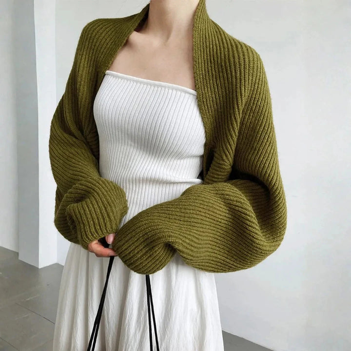 Women’s Soft Ribbed Shrug Cardigan