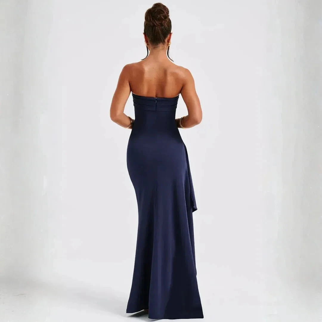 Women’s Strapless Evening Maxi Dress