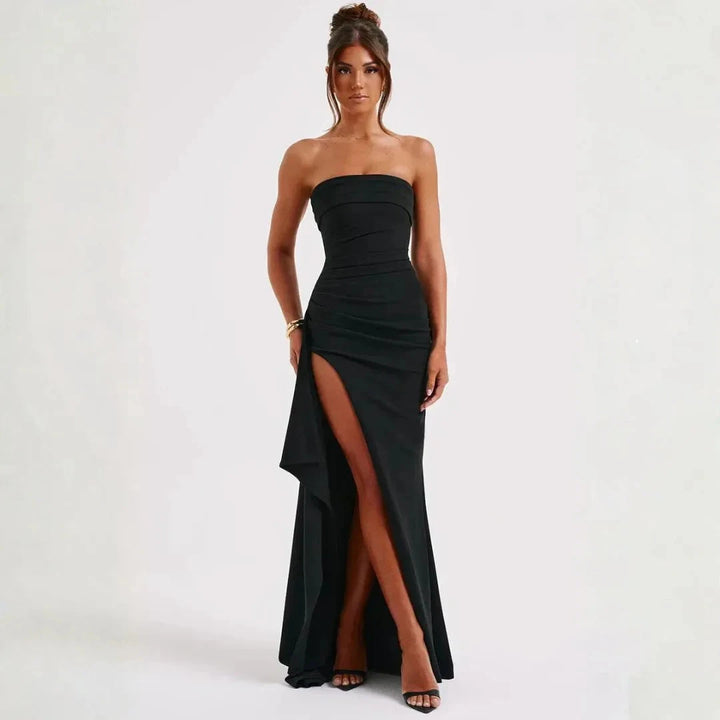 Women’s Strapless Evening Maxi Dress