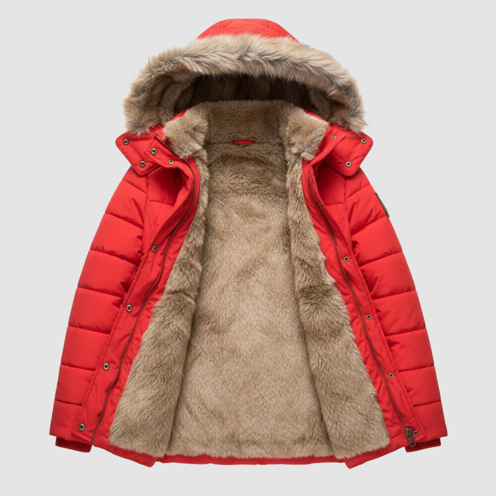 Women's jacket with hood and padding 6