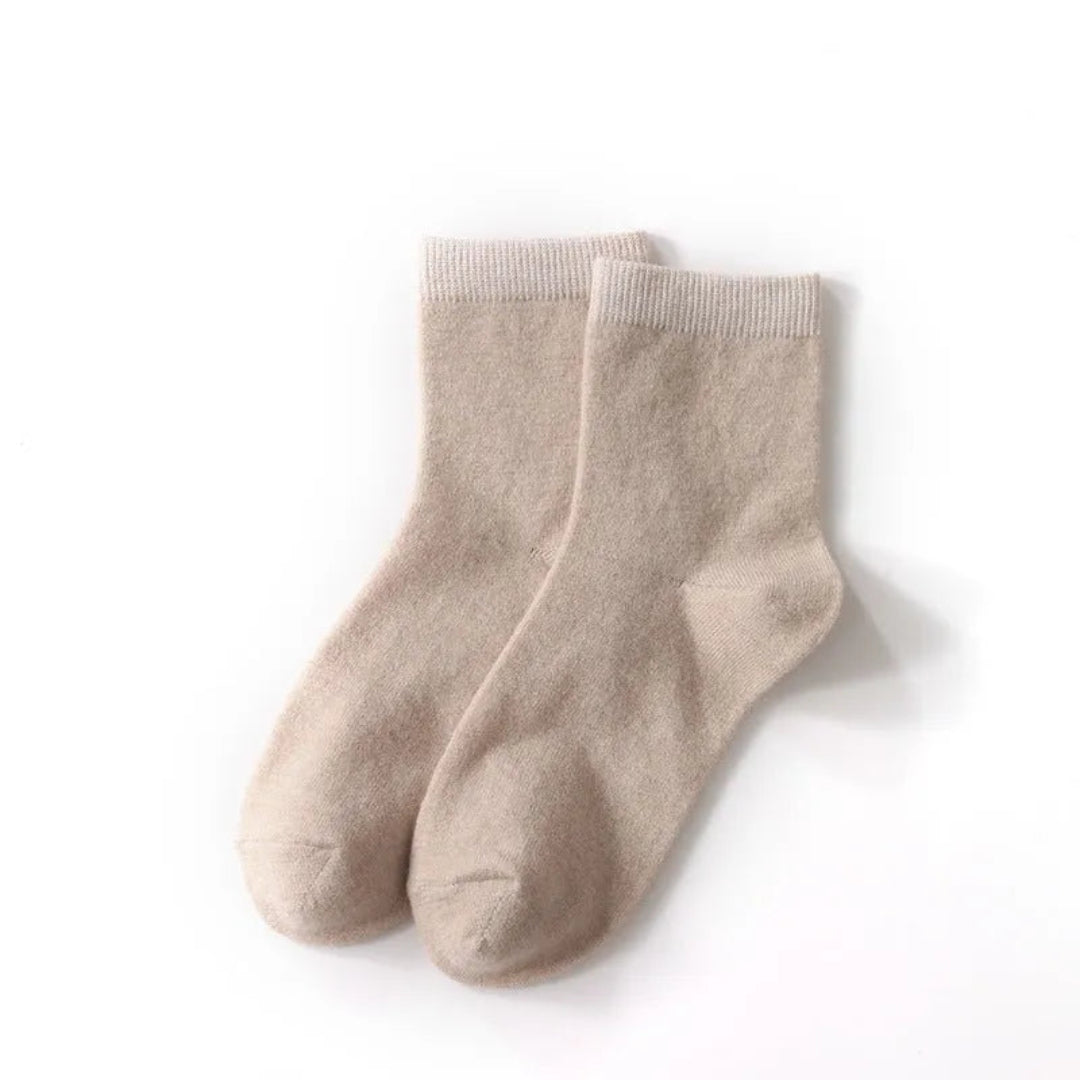 Wool Knitted Mid-Calf Women's Socks