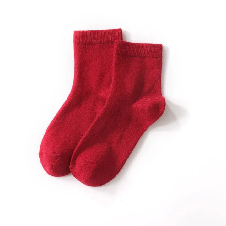 Wool Knitted Mid-Calf Women's Socks