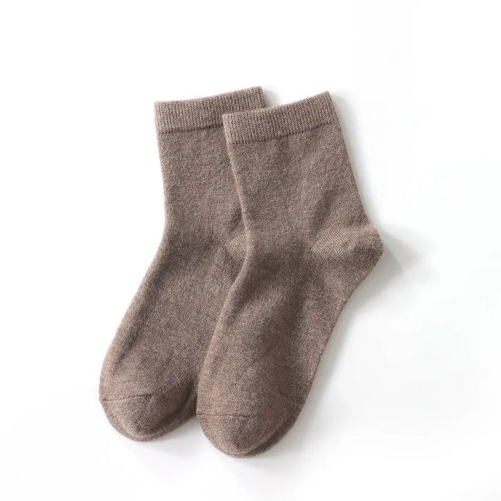 Wool Knitted Mid-Calf Women's Socks