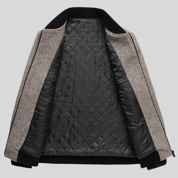 Wyatt Herringbone Wool Overcoat Artisio