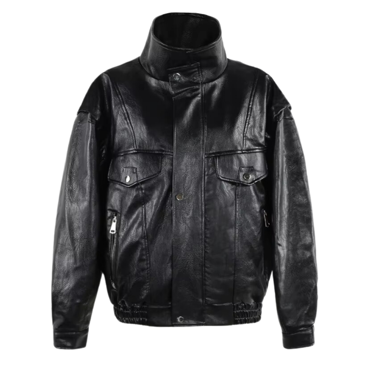 Abigail Quilted Lining Leather Jacket