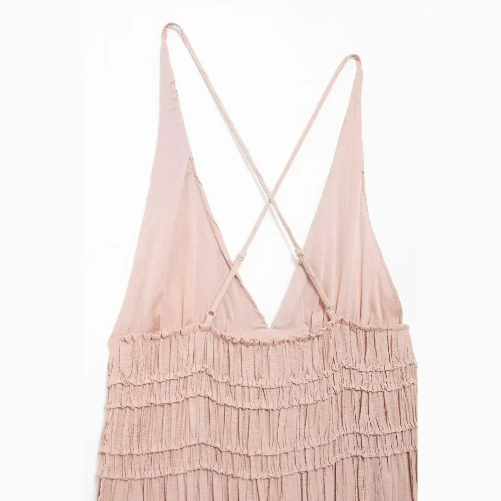 Amelia V-Neck Textured Maxi Dress Artisio